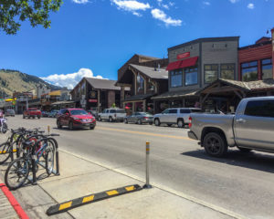 The Town Square District in Jackson, WY